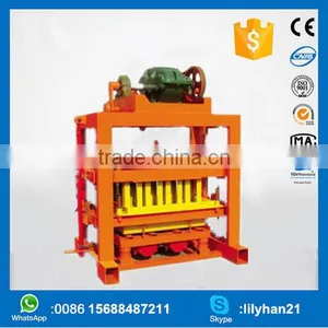 Diesel Engine and Electric Hydraulic Block Machine QT4-40 thumbnail-1