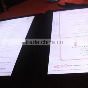 Wine Menu Cover Leather a4 Illuminated Led Menu Cover thumbnail-3