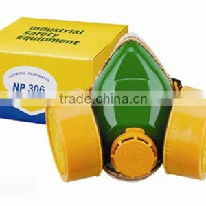 Half Mask Chemical Respirator With Black Elastic Strap thumbnail-1