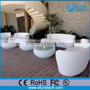 Rgb Color Changing Remote Control Light Glowing Sofa Chair,plastic Illuminated Round Apple Shape Bar Sofa thumbnail-5