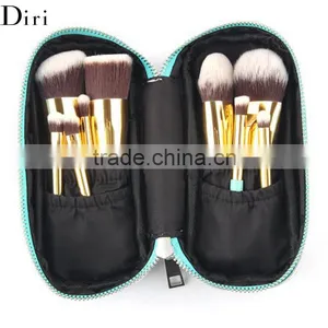 High Quality Synethetic Hair 9pcs Lemon Color Makeup Brush Set thumbnail-3
