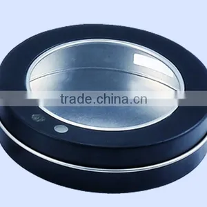 High Quality CMYK Round Shape Blank Box for Cosmetic Tin Box thumbnail-1
