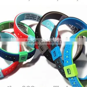 Newest Scannable Fashion qr Code Silicone Bracelet thumbnail-5