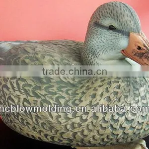 OEM Blow Molding Plastic PE Duck Decoy Hunting Design Life-Like Plastic Float Duck Decoy thumbnail-1