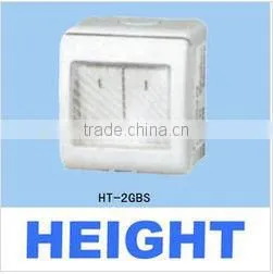 HEIGTH HOT SALE Weather Protected Switch/2 GANG 2 WAYS SWITCH WIT HIGH QUALITY thumbnail-1