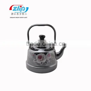 The Modern Mirror Enamel Kettle With Stainless Handle thumbnail-3