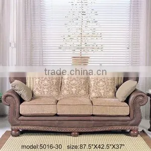 Genuine Leather Three Seat Sofa. Two Seat Sofa. Small Table. Comfortable and High Quality Leather Sofa Set B48174 thumbnail-1