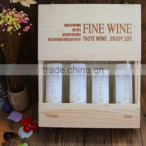 3 Bottle Wooden Wine Box/Wine Package Wooden Box thumbnail-1