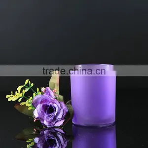 Latest Hot Selling Exporting Carton Manufacturer Colored Candle Jars Glass thumbnail-3