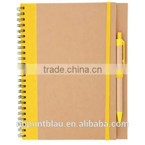 Recycled Cardboard Ecofriendly Block-notes With Ballpen 65pages thumbnail-4
