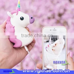 Newest Design Cartoon Unicorn Power Bank Baterry Charger Emoji Power Bank thumbnail-3