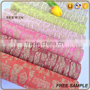 Banquet Table Runner Polyester Jute Fabric thumbnail-2
