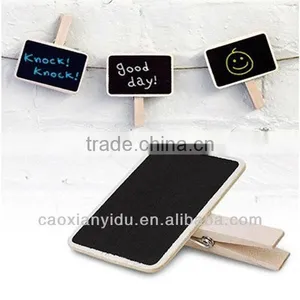 Mini Wooden Clip Blackboard Free Wedding Gift Tags Decorative Gift Tags thumbnail-1