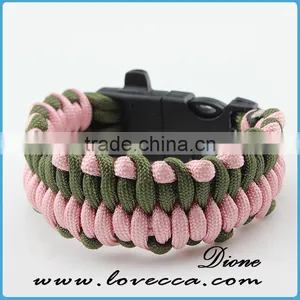 Cheap Survival Prepper Paracord Bracelet 550 for Camping Hiking thumbnail-2