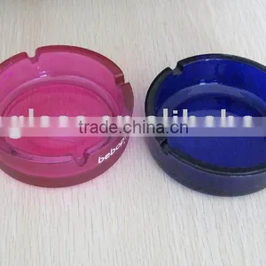 Colored Glass Ashtray/ Canbe With Any Logo thumbnail-1