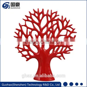 Red Resin Artificial Tree Without Leaves thumbnail-1