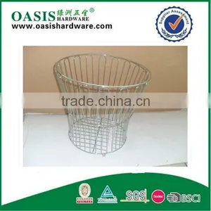 Chrome Plate Wire Towel Basket YZ4118C thumbnail-1
