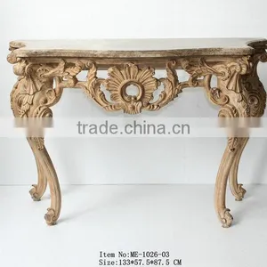 Reproduction Baroque Style Living Room Furniture Set Console Table thumbnail-5
