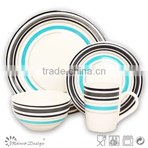 New Design Hand Painting Stoneware Dinner Set for Home Use Daily Use Handpainted Dinner Set thumbnail-3