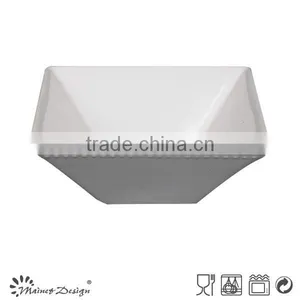 Embossed White Square White Square Dinner Set thumbnail-4