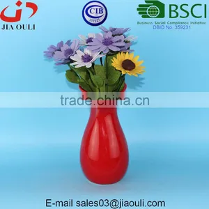 BSCI Audit Factory Cheap Heart Shape Ceramic Vase, Wedding Centerpiece Vases thumbnail-1