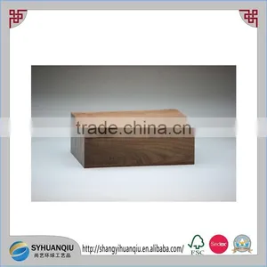 Custom Wooden Plain Sliding Lid Wooden Salt Box and Handmade Wooden Comparttment Spices Box thumbnail-4