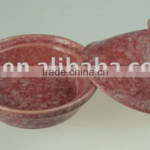 4 Inch Serving Tajine,Marmoreal Red thumbnail-1