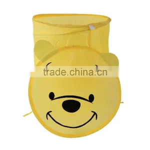 New Arrival Pop up Dirty Clothes Storage Basket Fashion Folding Bear Laundry Hamper thumbnail-1