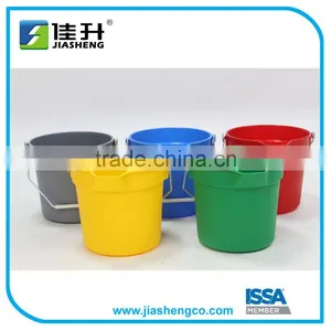 Plastic Cleaning Bucket With Spout and Metal Handle thumbnail-4