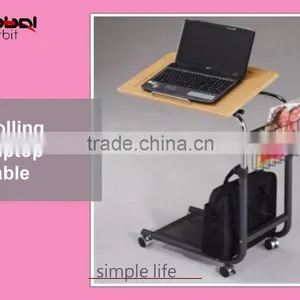 Function Sofa Bedside Wooden Swivel Adjustable Foldable Laptop Table thumbnail-1