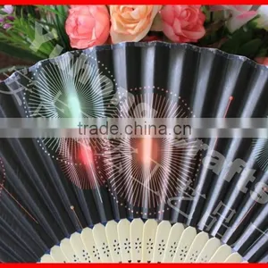 Japanese Promotional Bamboo Paper Fan thumbnail-2
