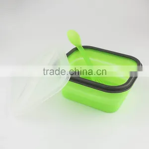 2017 New Food Grade Various Styles Collapsible Silicone Lunch Box/ Bento Box/ Food Container thumbnail-6