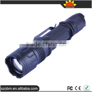 ZY-601A XM-L T6 3-Modes Zoom Adjustable Focus LED Flashlight Torch thumbnail-1