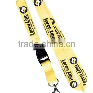 2cm Yellow Recycled PET Lanyard thumbnail-1
