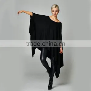 OEM Wholesale Summer Beach Cover Up Plain Cotton Spandex Asymmetrical Dresses Plus Size Beachwear L/XL/XXL/XXXL thumbnail-2