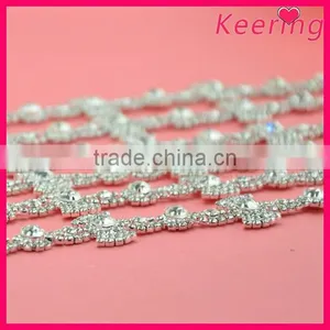 Fashion Wholesale Rhinestone Garment Beaded Chain Design WRC-197 thumbnail-2