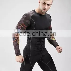 Hongen Apparel Custom Rash Guard Sublimated With Cheap Price thumbnail-2