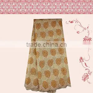African Lace Laterials SL0301-3 Pink Flower Lace thumbnail-1