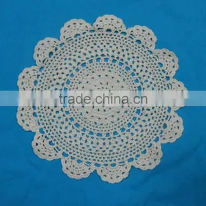 Machine Crochet Cotton Round Lace Doliy thumbnail-1