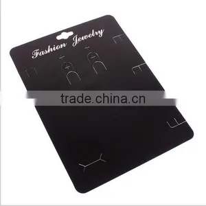 Custom Printed Necklace Earring Cards/custom Jewelry Cards in Black for Jewellery Display thumbnail-1