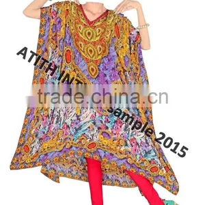 DIGITAL PRINT VISCOSE KAFTANS thumbnail-1