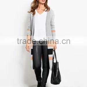 Women Two Colors Custom Knitted Sweaters Design Of Hand Knitting Sweater Fashion Korean Knitwear thumbnail-2