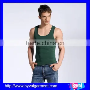 Oem Men Plain Dyed Dry Fit Sleeveless Fitness Shirt thumbnail-3