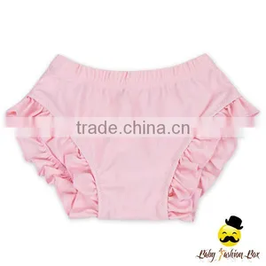 YZA-005 Yiwu Yihong Solid Color Pink Sleeveless Sewn Flowers Lace Ruffle Short Smocking Pant Baby Hat Baby Girls Swimsuit thumbnail-3