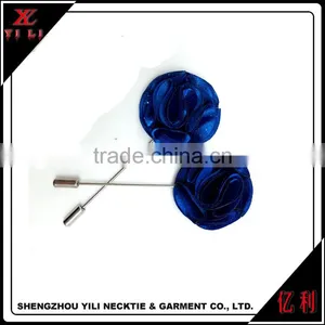 Stock Felt Flower Men's Lapel Pin,brooch Metal Crafts for Men thumbnail-3
