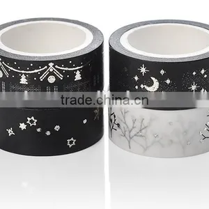 1.5cm*5m Hot Stamping Washi Tape Planner Accessories Paper Tape Can be Teared by Hand thumbnail-2