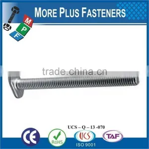 Made In Taiwan Metric Stainless Steel Zinc Plated T Bolt thumbnail-5
