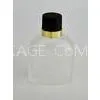 100ML Silkscreen Printing Plastic Perfume Bottle With Galvanizing ABS Plastic Cap thumbnail-1