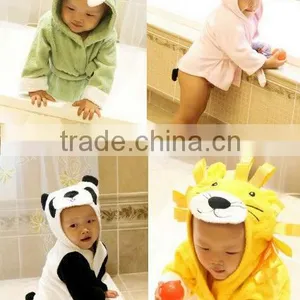 Baby's Cartoon Animal Style Bathrobe Boys/girls Towel Cotton Clothing Child Long Sleeve Bath Baby Cloak Towel thumbnail-1