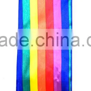 Satin LGBT Rainbow Sash - Gay Pride Parade Lesbian Pride Party Supplies thumbnail-2